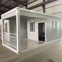Conteneur mobile préfabriqué de luxe de 20 pieds, panneau sandwich de haute qualité en acier pour maison, bureau, hôtel, cuisine, magasin
