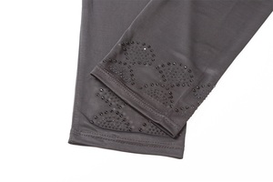 A <strong>dropshipping</strong> / Spot wholesale / OEM Ice silk cardigan with button <strong>Muslim</strong> women's <strong>dress</strong> Arab robe Islamic clothing - Product Image 5