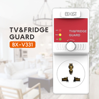 Régulateur de tension automatique monophasé 10A CA pour prise universelle 220V SVC, protection pour réfrigérateur et téléviseur avec matériau PC pour la maison