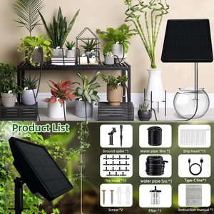 Haute qualité bricolage extérieur jardin solaire automatique Kit d'irrigation goutte à goutte en plastique Anti-Siphon dispositif d'arrosage chronométré - Product Image 5