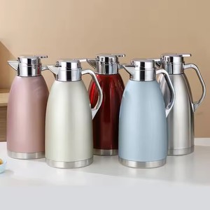 2.3 litres 304 acier inoxydable isolé voyage bouilloire thé flacon à vide cruche poignée Double paroi café théière pour thermos tasse - Product Image 2