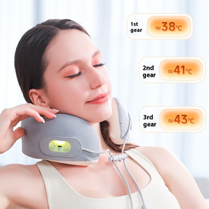 TAHATH Heated Neck & Head <b>Massage</b> <b>Pillow</b> with Smart Timer One-Button Control & Vibration Designed for Daily Neck & Back Care - Product Image 2
