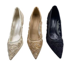 Nuevo Zapato de Tacón Alto de Malla con Perlas 2026, Tacón Fino Multifuncional, Zapato de Tacón Alto Casual para Mujer, Venta al por Mayor de Fábrica - Product Image 5