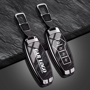 เคสหุ้มกุญแจรถยนต์แฟชั่นรูปแบบใหม่สำหรับ BYD Song Pro Plus Max Dmi EV Seal Dolphin ทำจากโลหะผสมสังกะสีและ TPU พร้อมลวดลายหินอุปกรณ์เสริมพวงกุญแจ - Product Image 6