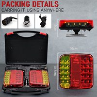 Nouveau kit d'éclairage de remorque universel sans fil à LED Kevanly, économe en énergie, étanche, pour camion, remorque, feux d'avertissement de remorquage