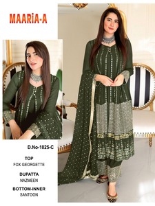 Nouvelle mode de vêtements de pelouse pour femmes robe d'été vêtements pour femmes costumes de pelouse pakistanais du fournisseur indien - Product Image 3