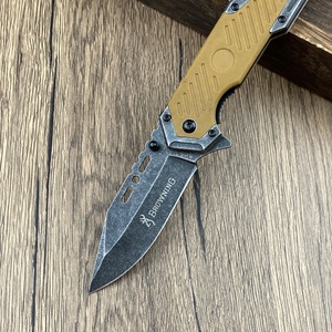 มีดพับ BRN ปรับแต่งได้ ระดับ OEM ด้ามไม้ ใบมีดคมกริบ ทำจากเหล็กสแตนเลส 3CR13 ขนาด 20.5 ซม. รุ่น FB141 สำหรับแคมป์ปิ้ง - Product Image 3