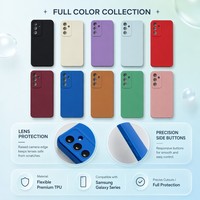 Étui à bords droits pour Samsung S26 S25 S24 S23 S21 Ultra Plus S25 Edge Note 20 Ultra, coque de protection antichoc en TPU mat