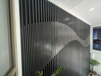 Aceplate Noir 100*100 Carré Moderne Ornement Plafond Grille Ignifuge Plafonds Perforés pour Centre Commercial Souterrain Aluminium Métal