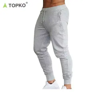 TOPKO Personalizado Basic Jogger Fleece Calças Esportivas, Regular Grande E Alto Tamanhos Homens Jogger Calças