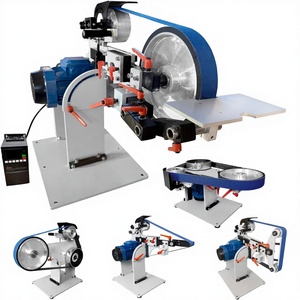 2 72-82 Belt <strong>Grinder</strong> Sander 2.2KW VFD Three Grinding Heads Zirconia Corundum <strong>Sand</strong> Belts (60/100/180) Compatible 2/72 Made - Product Image 1