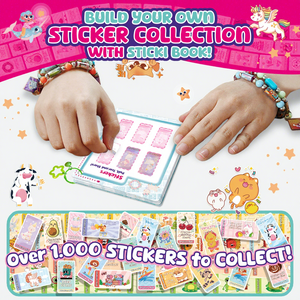 สติกเกอร์พลาสติกสร้างสรรค์ DIY สร้อยข้อมือลูกปัดแบบกำหนดเอง ชุดหนังสือสะสม สำหรับเด็กอายุ 4-6 ปี 7-12 ปี ของเล่นเด็กแปลกใหม่ - Product Image 3