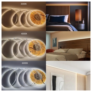 Bán buôn 2835 linh hoạt LED Strip ánh sáng siêu sáng mỏng Flex 24V 120 LED Luces tira cinta IP68 đánh giá với 8 mét Đồng <span class=keywords><strong>PCB</strong></span> - Product Image 6