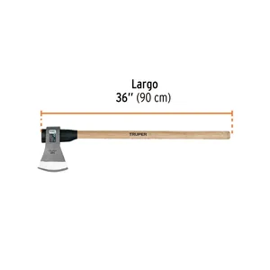 Hache de travail pleine longueur BOX 2, 4 lb, manche en bois, 36', TRUPER - Product Image 3