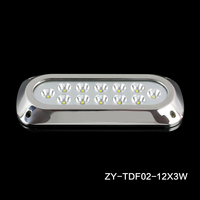 2024 Alibaba Best-seller Accessoires de bateau 36W LED lumière sous-marine pour bateau, éclairage de yacht à led IP68
