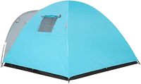 Tenda Outdoor Anti Air 2000mm untuk 3-4 Orang Satu Ruangan Dinding Ganda dengan Pintu Samping yang Praktis
