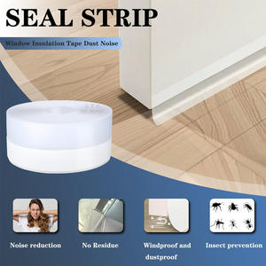 Tira de sellado de silicona para puertas y ventanas, tope de puerta, bloqueador de corrientes de aire, antipolvo, mantiene el hogar cálido, accesorios de baño - Product Image 1