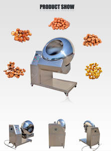 ステンレス製自動スナック研磨機、砂糖漬け焙煎アーモンドナッツチョコレートコーティングパン、砂糖コーティングピーナッツ製造機 - Product Image 6