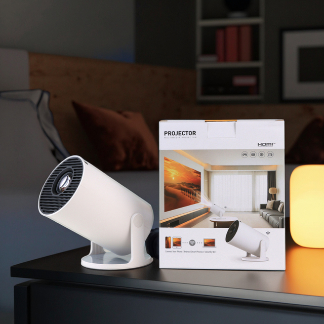 Video Projector Hy300Pro+ 4k LCD Portable 720P 170ANSI Android 14 Smart Android Projector Home Theater Projectors