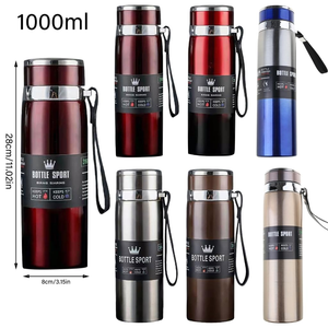 Botella Termo Deportiva de Acero Inoxidable de Alta Calidad de 1L, Aislada al Vacío para Bebidas Frías y Calientes, para Uso en Exteriores, Hogar y Autocaravanas, 2026 - Product Image 6