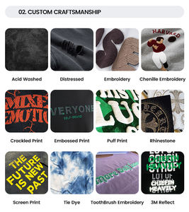 Sweat à capuche surdimensionné en molleton lourd avec bordure contrastée personnalisée, fermeture éclair intégrale, style streetwear vintage Y2K, lignes techniques gothiques pour hommes - Product Image 4