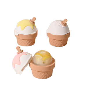 <b>Silicone</b> Ice Cream Mold Set With Removable Lid Portable Ice Ball Maker For Freezer Use - Product Image 1