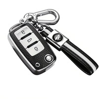 Funda de Lujo para Llaves VW, TPU Suave Premium, Protección Completa de 361 Grados, Resistente a Arañazos, con Anillo para Llaves, para Jetta, Beetle, Golf MK6