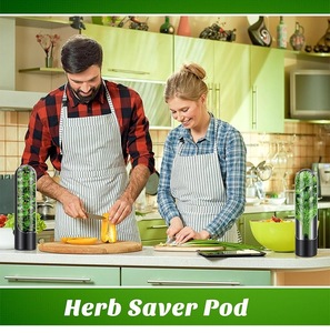 Conteneur de dosettes de fraîcheur économiseur <span class=keywords><strong>d</strong></span>'herbes réfrigérateur économiseur de légumes meilleur gardien coriandre menthe persil asperges saveur <span class=keywords><strong>d</strong></span>'herbes - Product Image 6