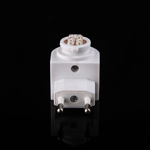 GL-082-4led chủ ổ cắm cho nhựa Ổ cắm trang trí giữ đèn với <span class=keywords><strong>Led</strong></span> chuyển cắm trong ánh sáng ban đêm - Product Image 6