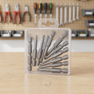 Bit <b>Set</b> Factory OEM Hand <b>Tools</b> MRM S2 Steel Zinc Phosphate Finish Customized Reduce Shank 1/4" X 50mm Hard Case Made Taiwan - Product Image 3
