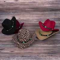 Di Vendita calda Dei Bambini Del Cappello di Jazz di Colore Puro Cowboy Denim di Lana Top Cappelli Primavera Autunno RTS Scherza il Cappello Al di Sopra di 8 Anni