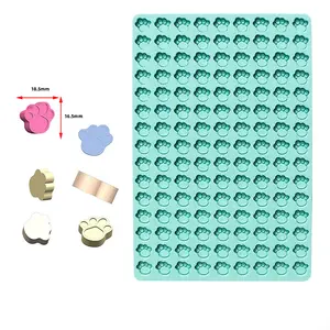 2024 Hot Bán Không Dính Cấp Thực Phẩm Silicone Con Chó Con Chó Chân Khuôn Mẫu Cho Sô Cô La Kẹo Ice Cube Con Chó Xử Lý Cupcake Nướng Khuôn