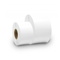 Étiquettes adhésives personnalisées 80*25, papier adhésif mat blanc, étiquettes thermiques pour expédition en rouleau