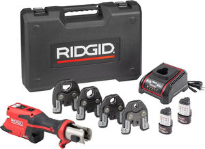 Ridgids 78148 RP 251ชุดเครื่องมือกดแบตเตอรี่ขนาดกะทัดรัดปรากฏขึ้นเรือเร็วตัวเลือกคุณภาพที่ดีที่สุดพร้อมขากรรไกรที่เหมาะสมขนาด1/2นิ้ว to1/4นิ้ว - Product Image 2