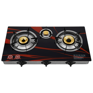 Cocina <span class=keywords><strong>de</strong></span> <span class=keywords><strong>Gas</strong></span> <span class=keywords><strong>de</strong></span> Mesa <span class=keywords><strong>de</strong></span> Vidrio Templado Económica <span class=keywords><strong>de</strong></span> Venta Caliente, Cocina <span class=keywords><strong>de</strong></span> <span class=keywords><strong>Gas</strong></span> <span class=keywords><strong>de</strong></span> 3 Quemadores con Tapa <span class=keywords><strong>de</strong></span> Latón - Product Image 1