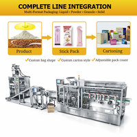 Machine d'emballage automatique Kingvictor pour sachets de café à 4, 6 ou 8 voies, haute vitesse, multi-voies, avec scellage trois côtés