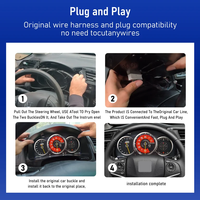 13 " Linux Car Digital Cluster Dashboard untuk Honda Fit 2014-2020 Layar LCD Speedometer Virtual Upgrade Layar Kokpit Virtual