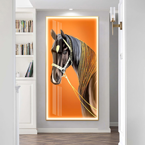 <span class=keywords><strong>Quadri</strong></span> di Lusso Moderni con Cornice, Dipinti di Cavalli, Arte Murale Grande con LED, Cristalli e Porcellana, Decorazioni <span class=keywords><strong>per</strong></span> la Casa - Product Image 2