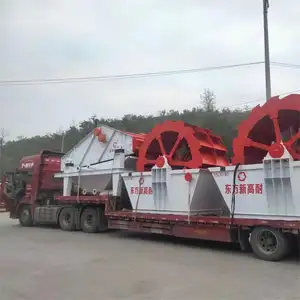 Nouveau design Seau Sable Rondelle Machine Lavage de sable avec écran pour silice