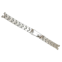 Bracelet de montre en acier inoxydable brillant à 3 maillons, fermoir tortue, bracelet fin en métal, bracelet de remplacement flexible pour montre à quartz