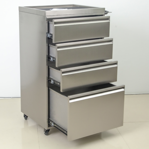Carrito de Almacenamiento de Herramientas Profesional de Acero Inoxidable con 4 Ruedas para Salones de Belleza y Barberías - Diseño Moderno, Duradero y Fácil de Usar - Product Image 2