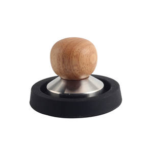 กาแฟและเครื่องชงกาแฟเอสเพรสโซ51มม.-สากสำหรับกดกาแฟบดทำจากสแตนเลสพร้อมด้ามไม้ - Product Image 2