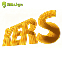 Lettres 3D LED à effet miroir profond, en acrylique semi-transparent, personnalisées, IPx7, contrôlées par Bluetooth, pour enseignes de marque automobile et commerciales extérieures