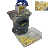 Automatische golvende mes aardappel snijmachine voor het efficiënt maken van gegolfde frietjes