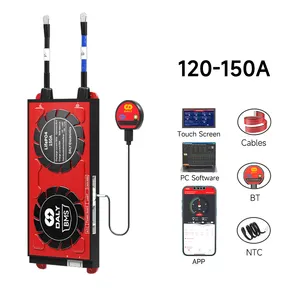 Daly 스마트 bms 리튬 이온 배터리 13s 14s 120a 150a 48v bms UART BT 태양 전지 48v 200ah 태양 전지