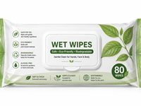 Lingettes humides jetables pour toilettes, lingettes jetables pour adultes, 80 lingettes pour le nettoyage quotidien