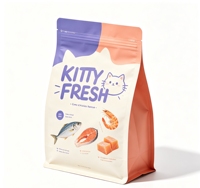 Sacs refermables à fermeture éclair thermosoudés personnalisés à faible MOQ, emballage souple de qualité alimentaire pour produits alimentaires et produits pour animaux de compagnie en détail