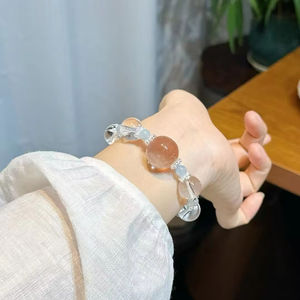 Creatividad Natural Pulido Feng Shui DIY Cristal blanco con <span class=keywords><strong>aguamarina</strong></span> <span class=keywords><strong>Accesorios</strong></span> de pulsera con cuentas unisex - Product Image 5