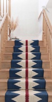 Handwoven Modern Tribal Geometric Wool Jute Low Pile Washable Runner Rug Southwestern Carpet Accent Hallway Entryway Home