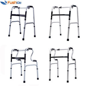 Andador Médico de Aluminio con Altura Ajustable, Plegable con un Botón, Ayuda <span class=keywords><strong>para</strong></span> Caminar <span class=keywords><strong>para</strong></span> <span class=keywords><strong>Adultos</strong></span> - Product Image 5